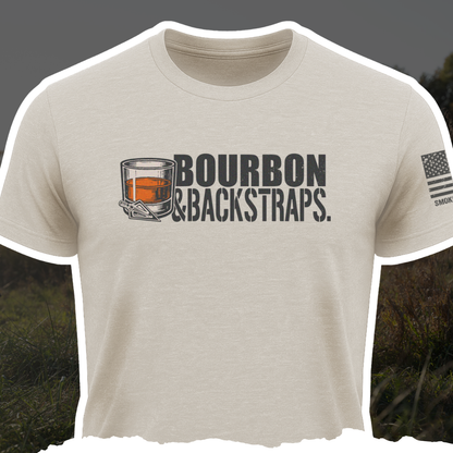 Bow Bow Crew Apparel Crew Apparel "Bourbon & Backstraps" Tee - Sand