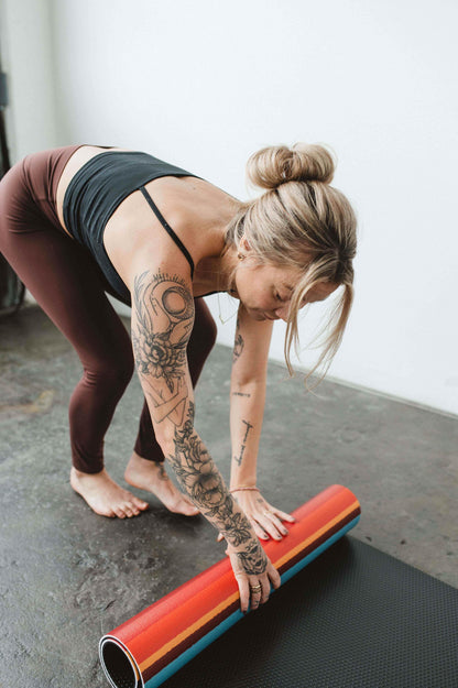 Yune Yoga Mat Pendleton Eagle Rock Maroon