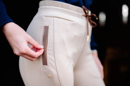 Redingote Jogger Knee Patch Breech - Tan