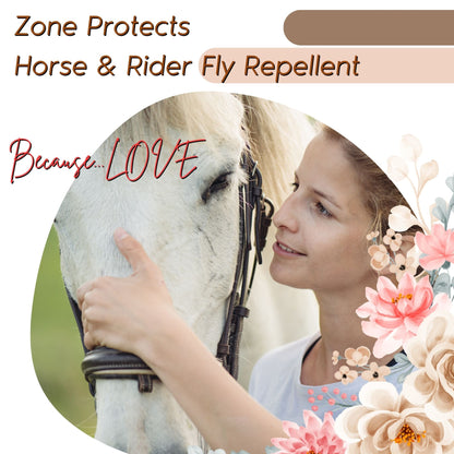 Zone Protects Horse & Rider Fly/Insect Repellent Mistosol + Refill Combo