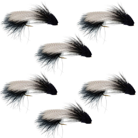The Fly Fishing Place Galloup's Zoo Cougar Black Streamer Fly - 6 Flies Size 4