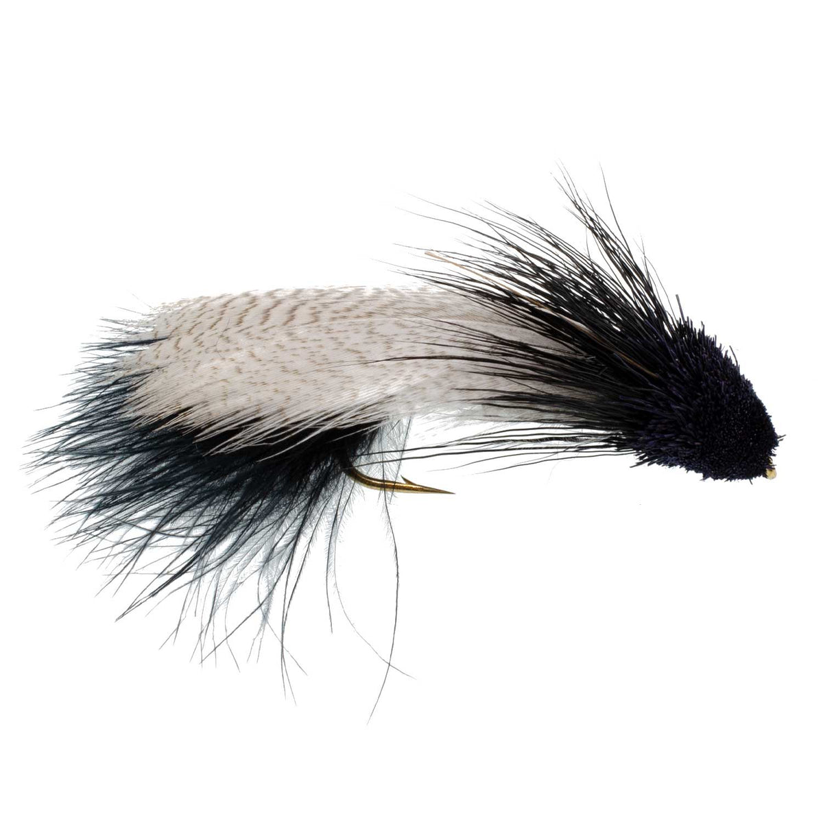 The Fly Fishing Place Galloup's Zoo Cougar Black Streamer Fly - 6 Flies Size 4