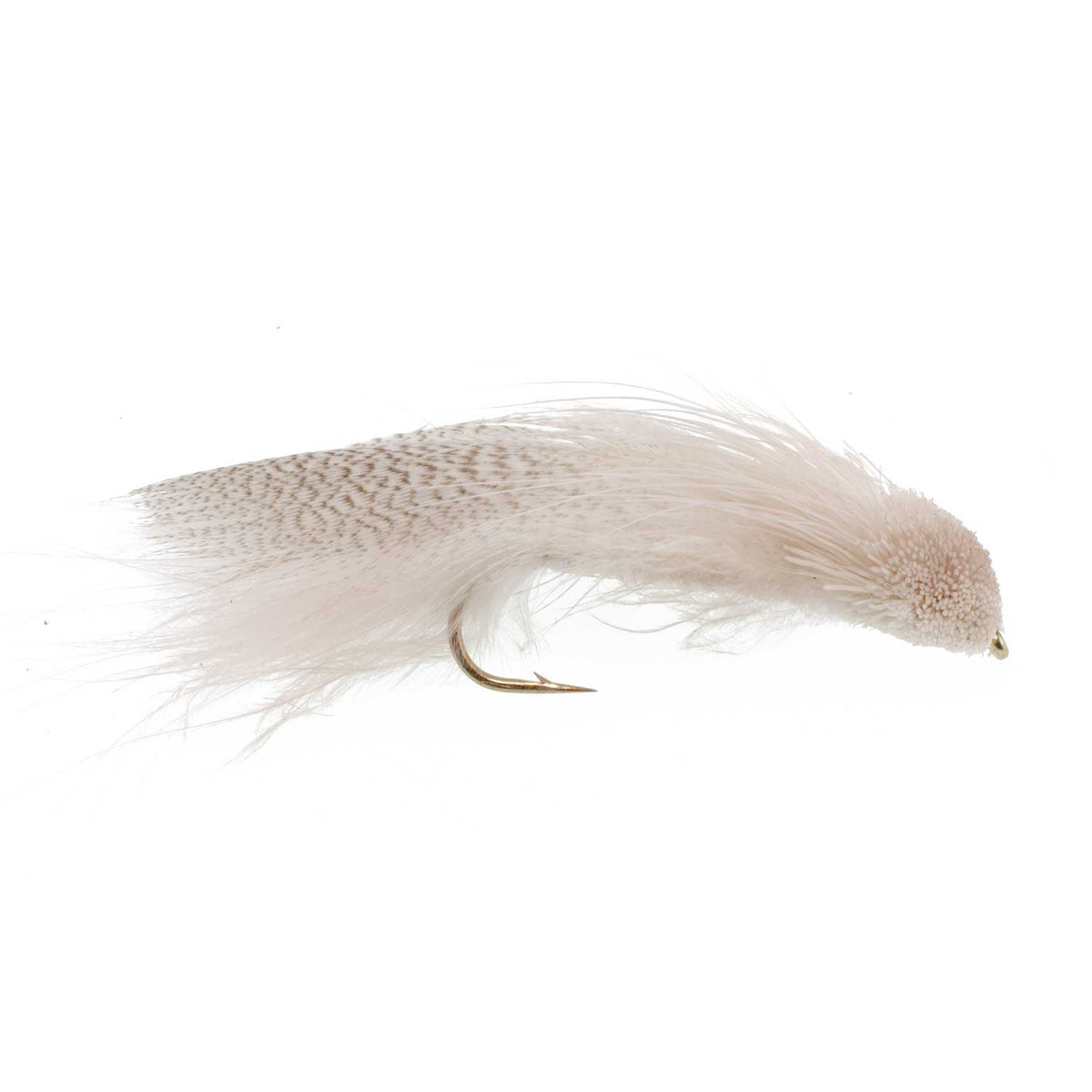 The Fly Fishing Place 3 Pack Galloup's Zoo Cougar White Streamer Fly - Size 4