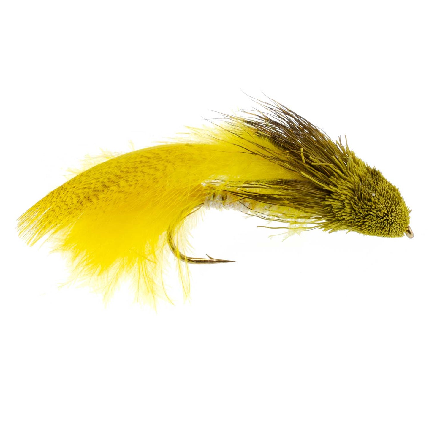 The Fly Fishing Place 3 Pack Galloup's Zoo Cougar Yellow Streamer Fly - Size 4