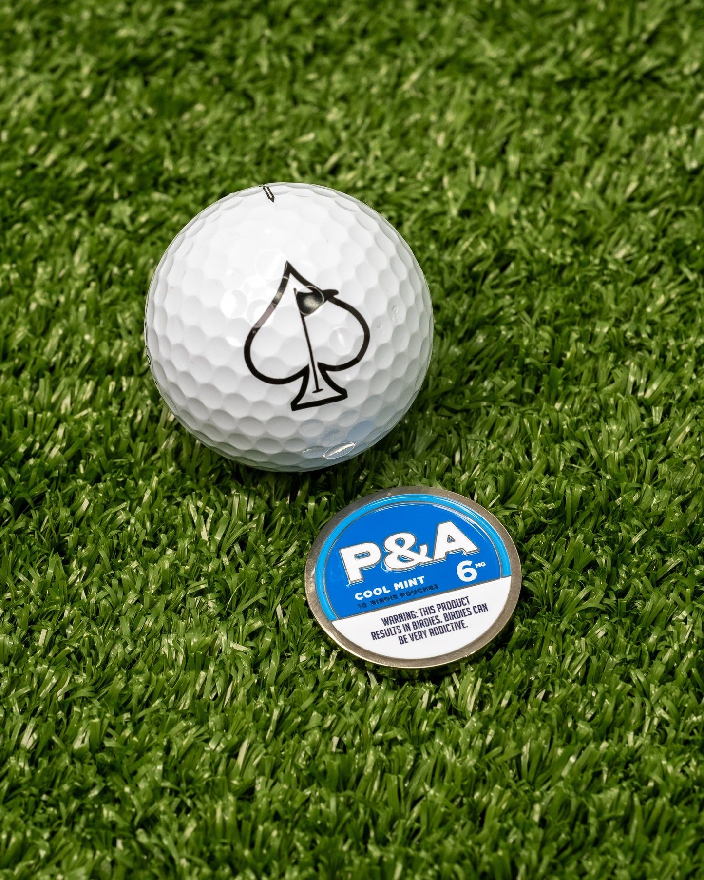 Pins and Aces 6 Milly - Cool Mint Ball Marker
