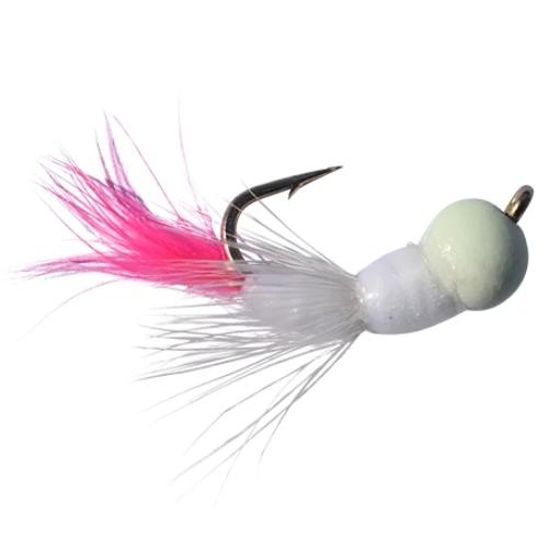 Kenders - White/Pink Tungsten Akua Jig Flare