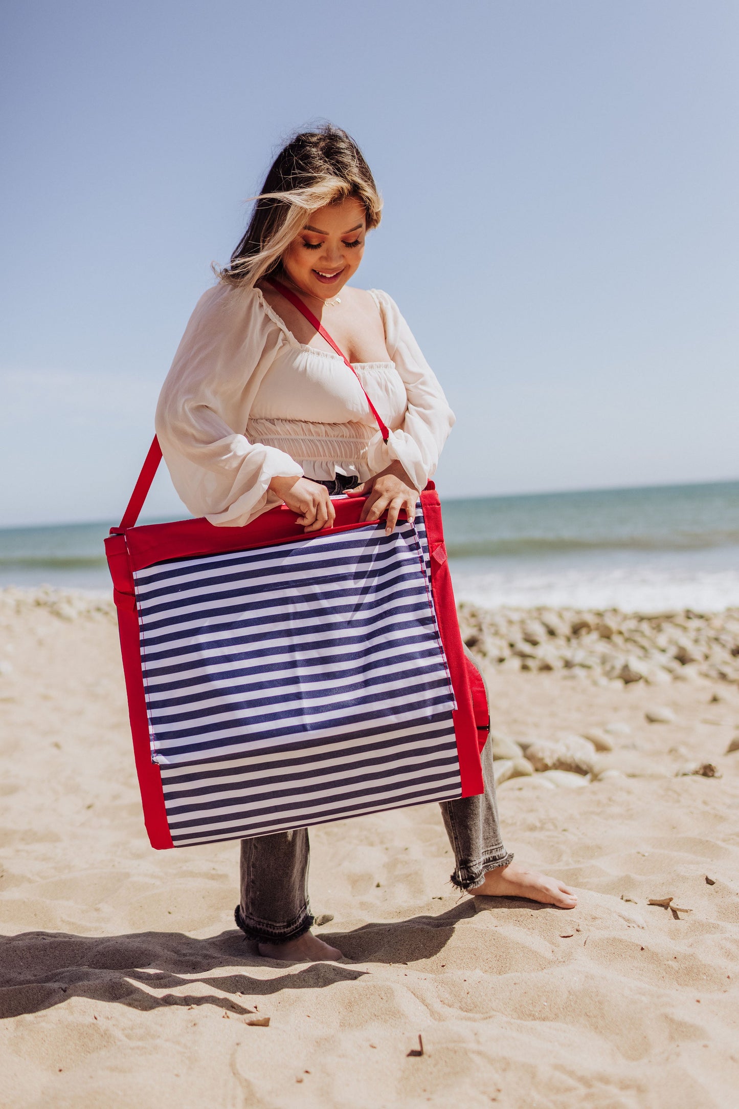 Picnic Time Beachcomber Portable Beach Chair & Tote