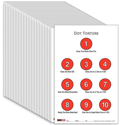 EZ2C Targets #17: Dot Torture Drill 11"x17" Paper Shooting Target USA MADE