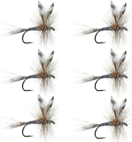 The Fly Fishing Place Adams Classic Dry Fly - 6 Flies Hook Size 10
