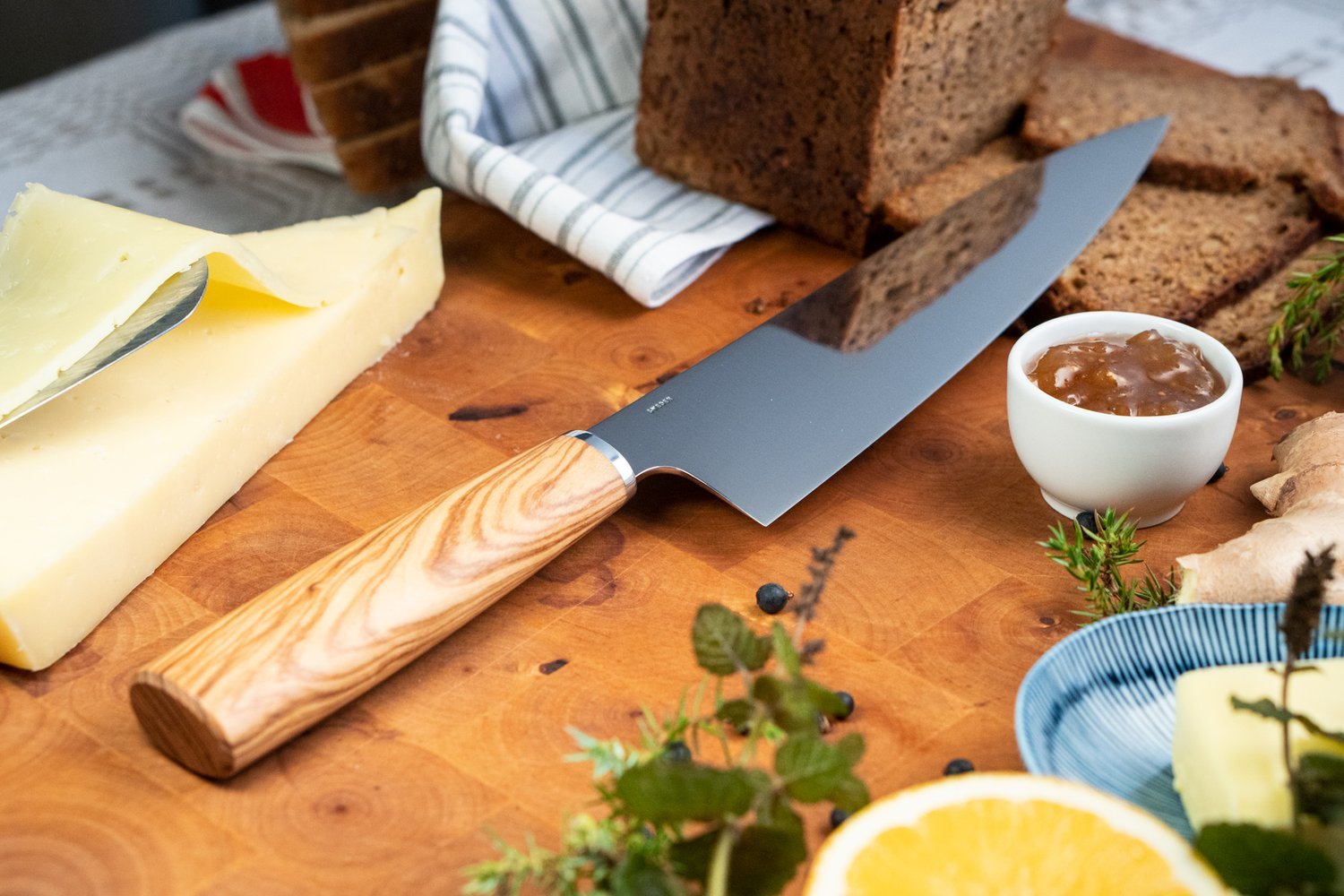 A&C Chef Knife - Olivewood - Angler's Pro Tackle & Outdoors
