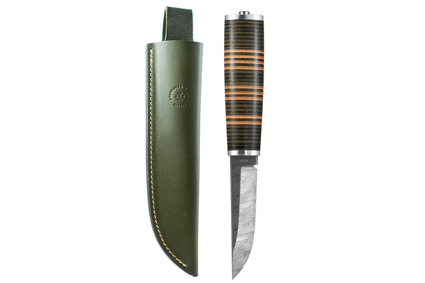 A&C Scandinavian Sportsman Knife No.2 - Damasteel - Angler's Pro Tackle & Outdoors