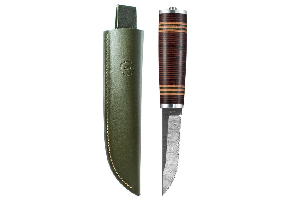 A&C Scandinavian Sportsman Knife No.3 - Damasteel (NEW) - Angler's Pro Tackle & Outdoors