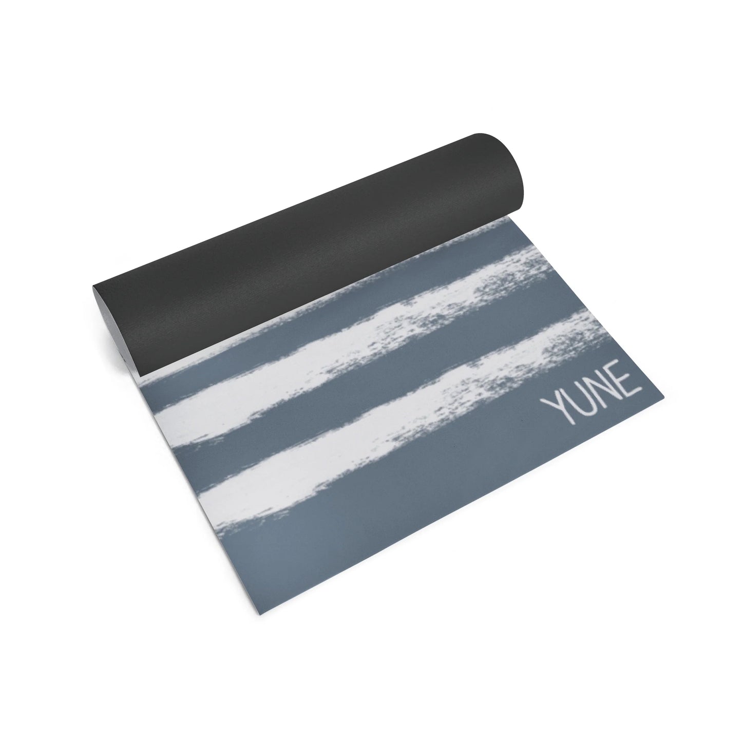 Yune Yoga Blue Striped Stretching Mat Fir