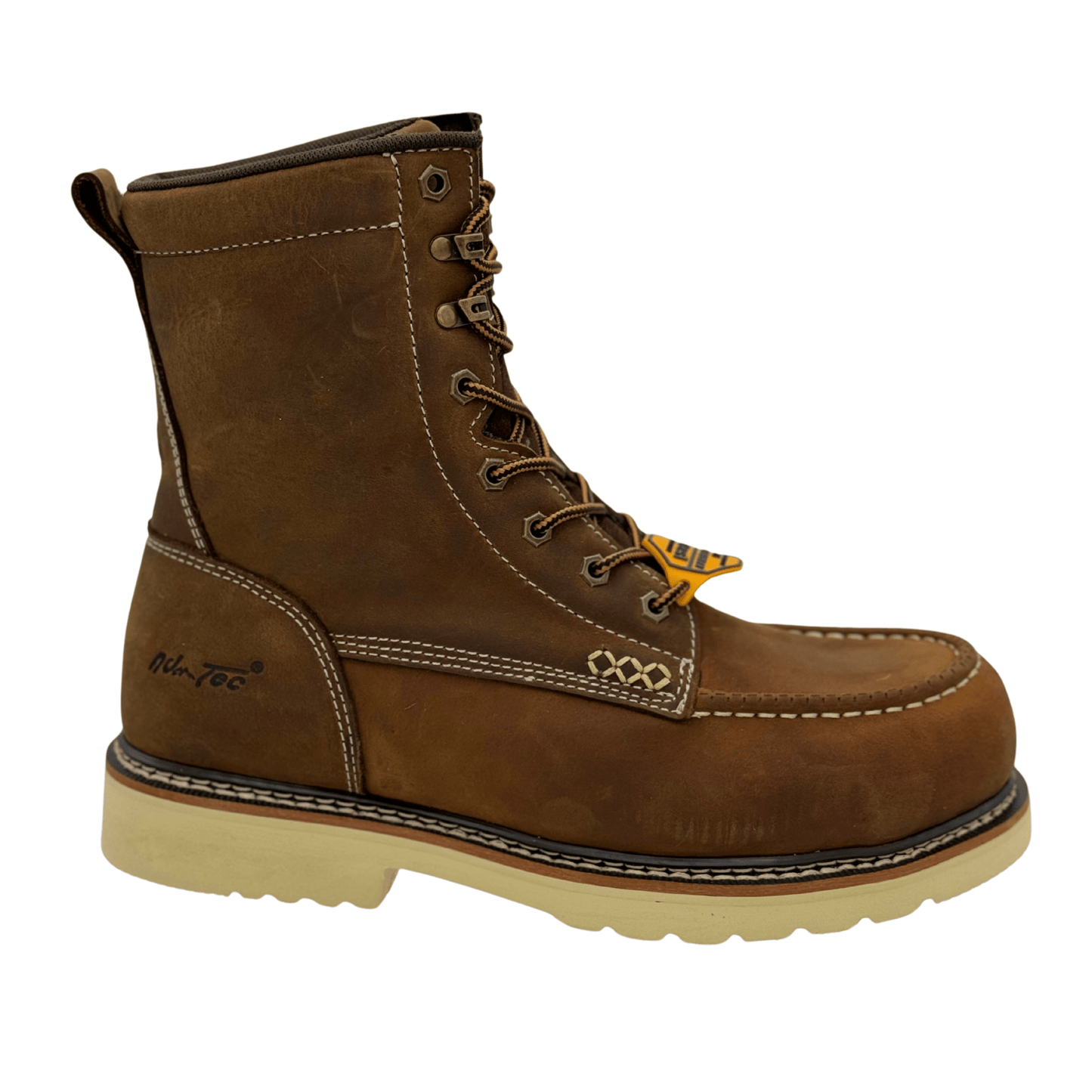 Adtec APEX: Men's 8" Moc Toe - Whiskey Brown [Composite Safety Toe] 9182 - Angler's Pro Tackle & Outdoors