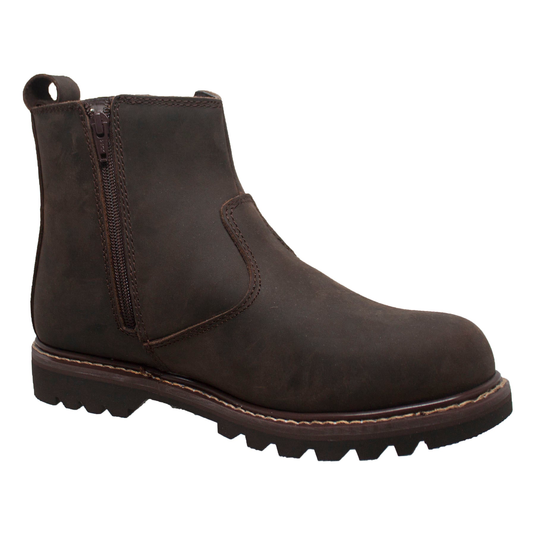 Adtec Aussie: Men's 6" Chelsea Pull on Work Boot - Brown 9843 - Angler's Pro Tackle & Outdoors