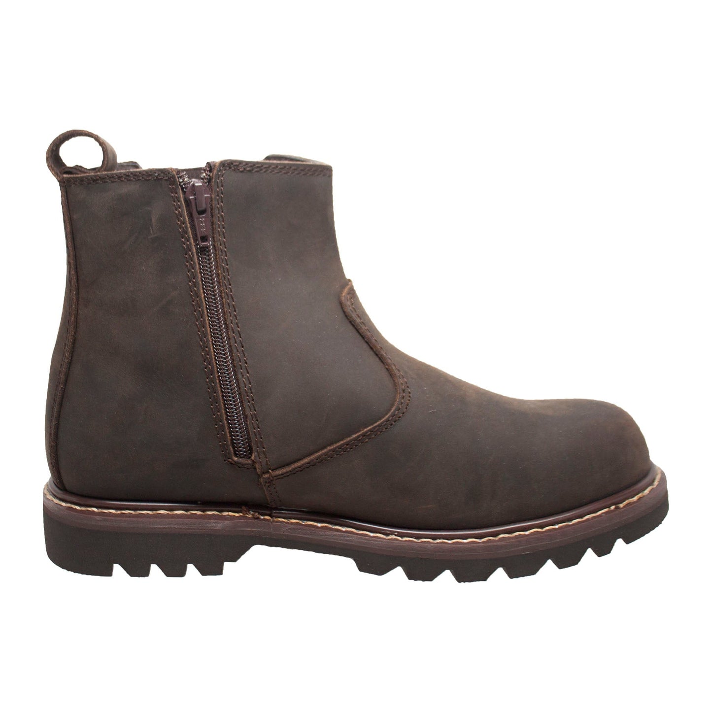 Adtec Aussie: Men's 6" Chelsea Pull on Work Boot - Brown 9843 - Angler's Pro Tackle & Outdoors