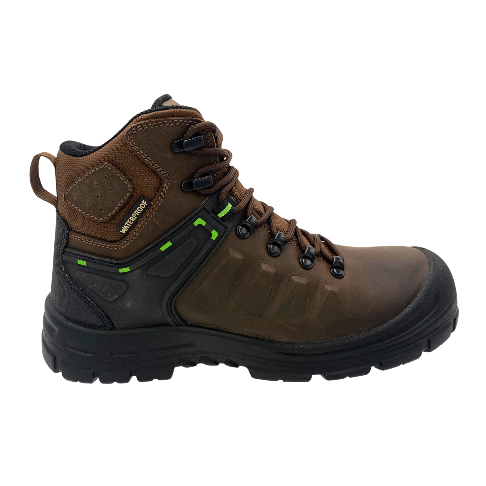 Adtec Men's 6" Brown waterproof composite safety toe leather work boot - 9108 - Angler's Pro Tackle & Outdoors