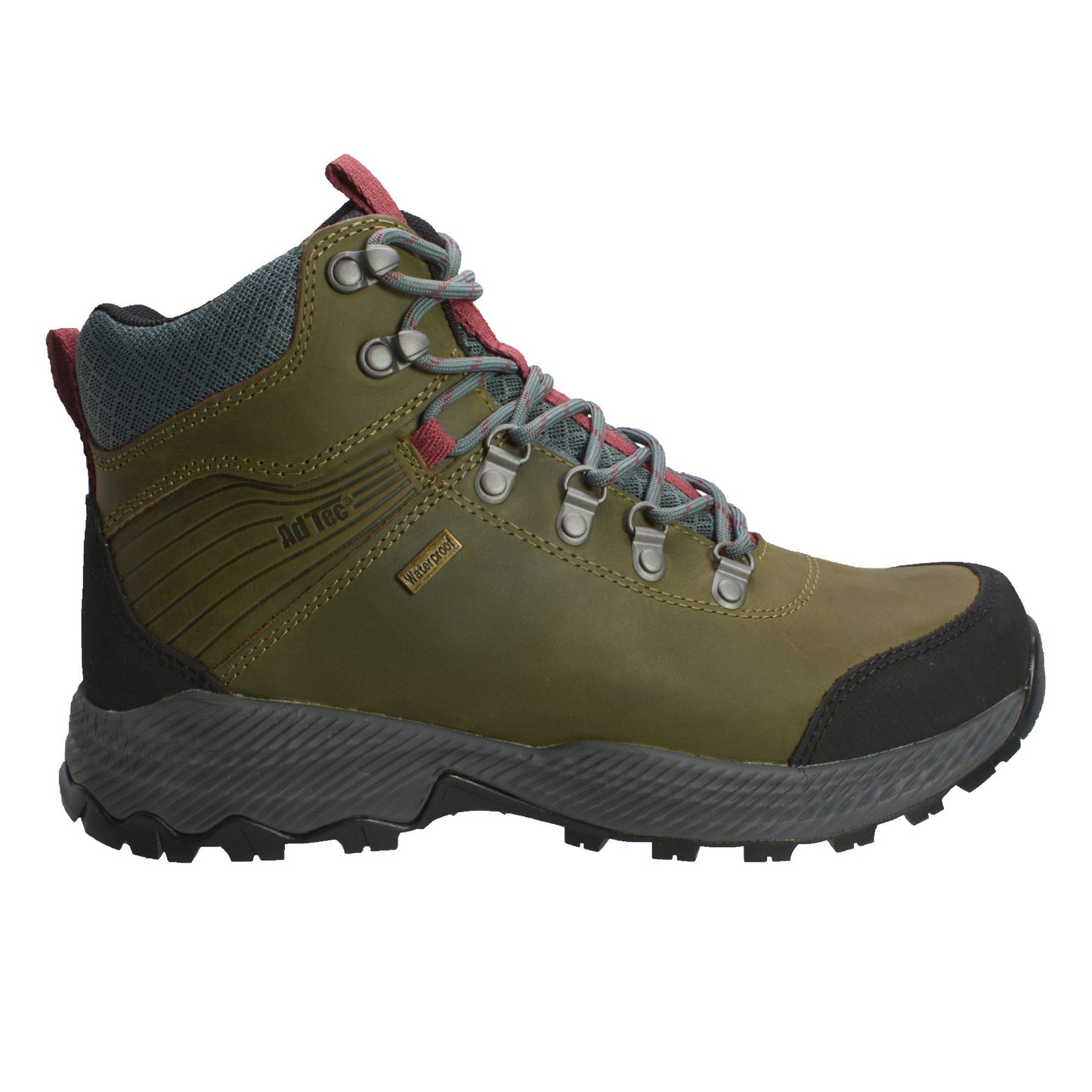Adtec Men's 6" Olive Leather Waterproof Hiking boot - KT1008 - Angler's Pro Tackle & Outdoors