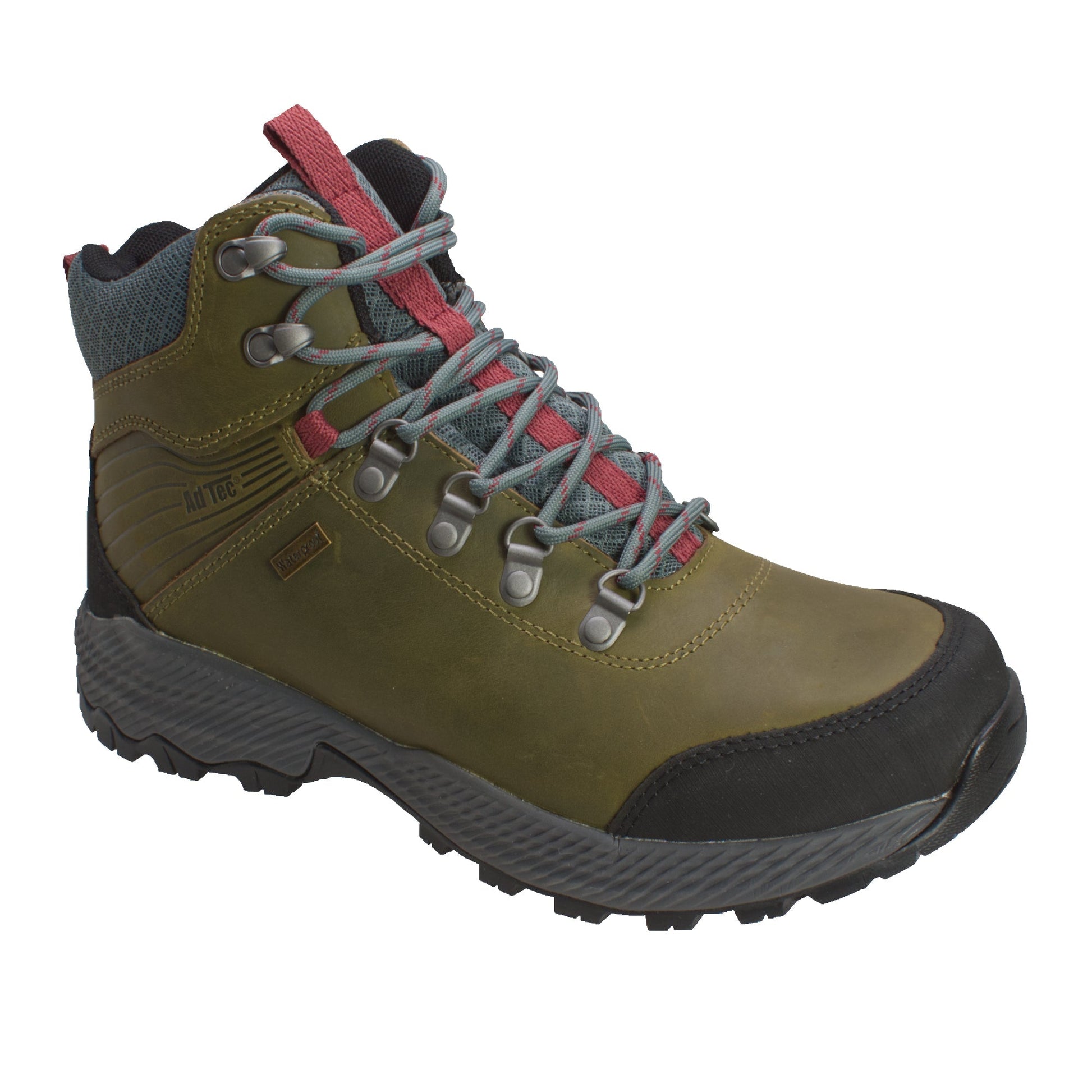 Adtec Men's 6" Olive Leather Waterproof Hiking boot - KT1008 - Angler's Pro Tackle & Outdoors