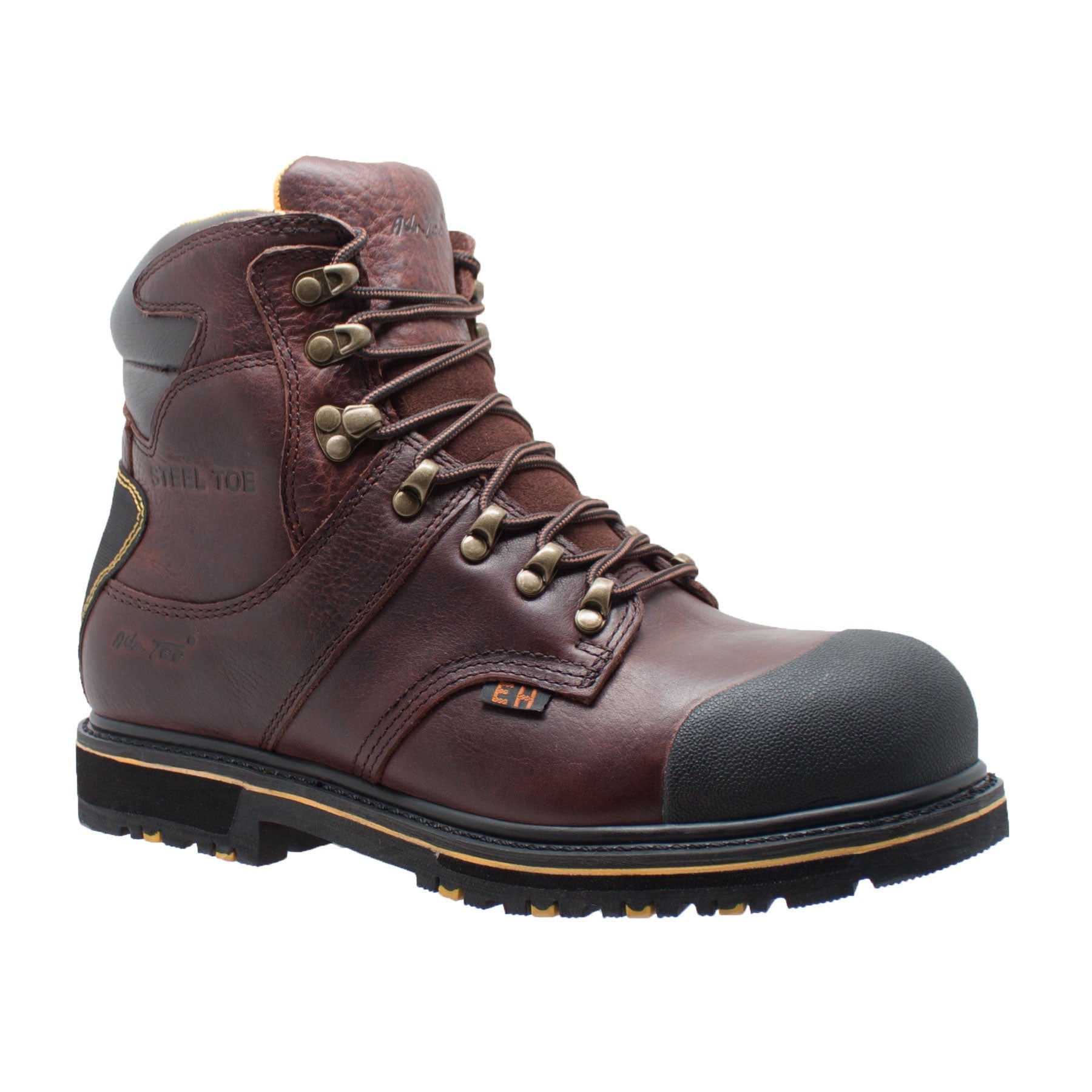 Adtec Men's 6" Steel Toe Waterproof Work Boot Dark Brown - 9722 - Angler's Pro Tackle & Outdoors