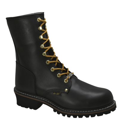 Adtec Men's 9" Black Lace Waterproof Steel Toe Logger - 1428WP - BK - Angler's Pro Tackle & Outdoors
