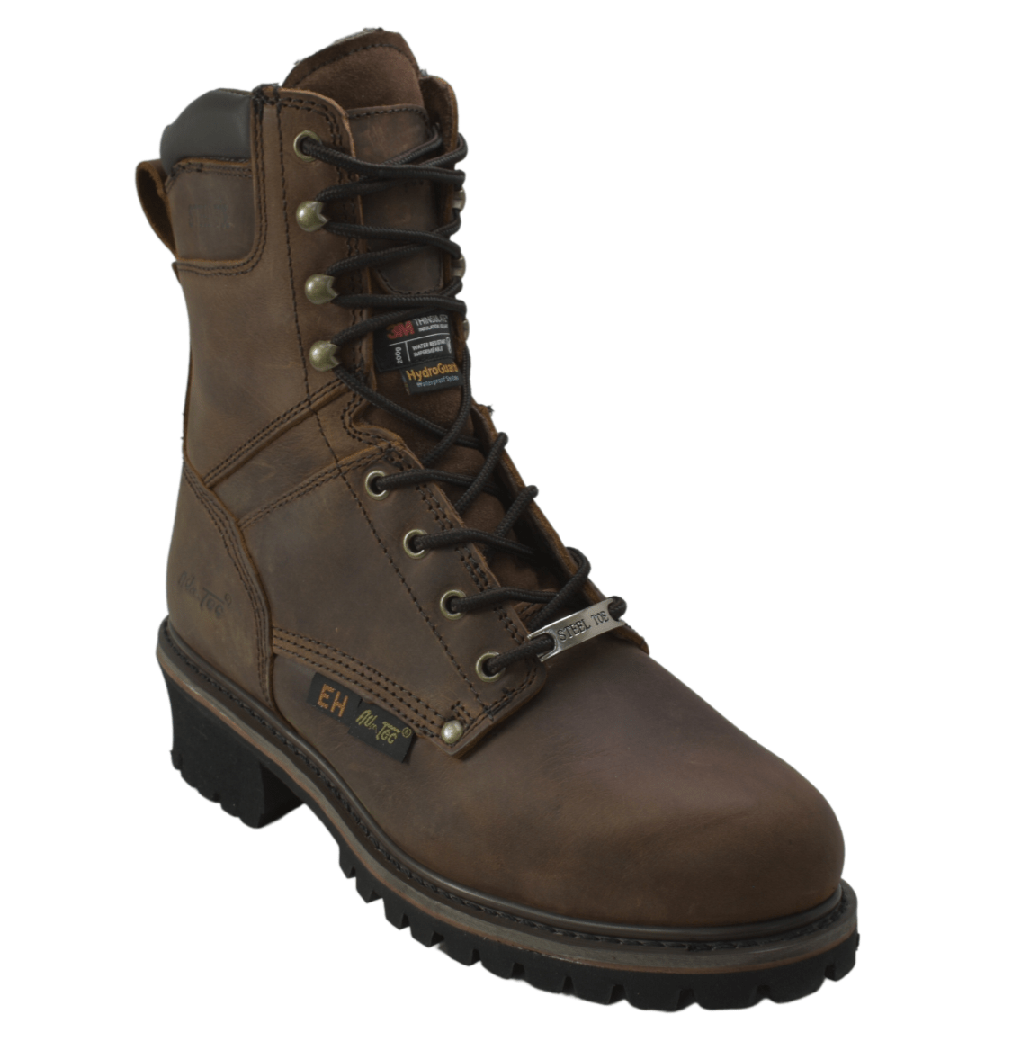 Adtec Men's 9" Steel Toe Super Logger Brown - 9490 - Angler's Pro Tackle & Outdoors