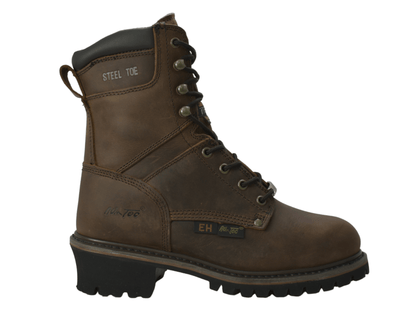 Adtec Men's 9" Steel Toe Super Logger Brown - 9490 - Angler's Pro Tackle & Outdoors
