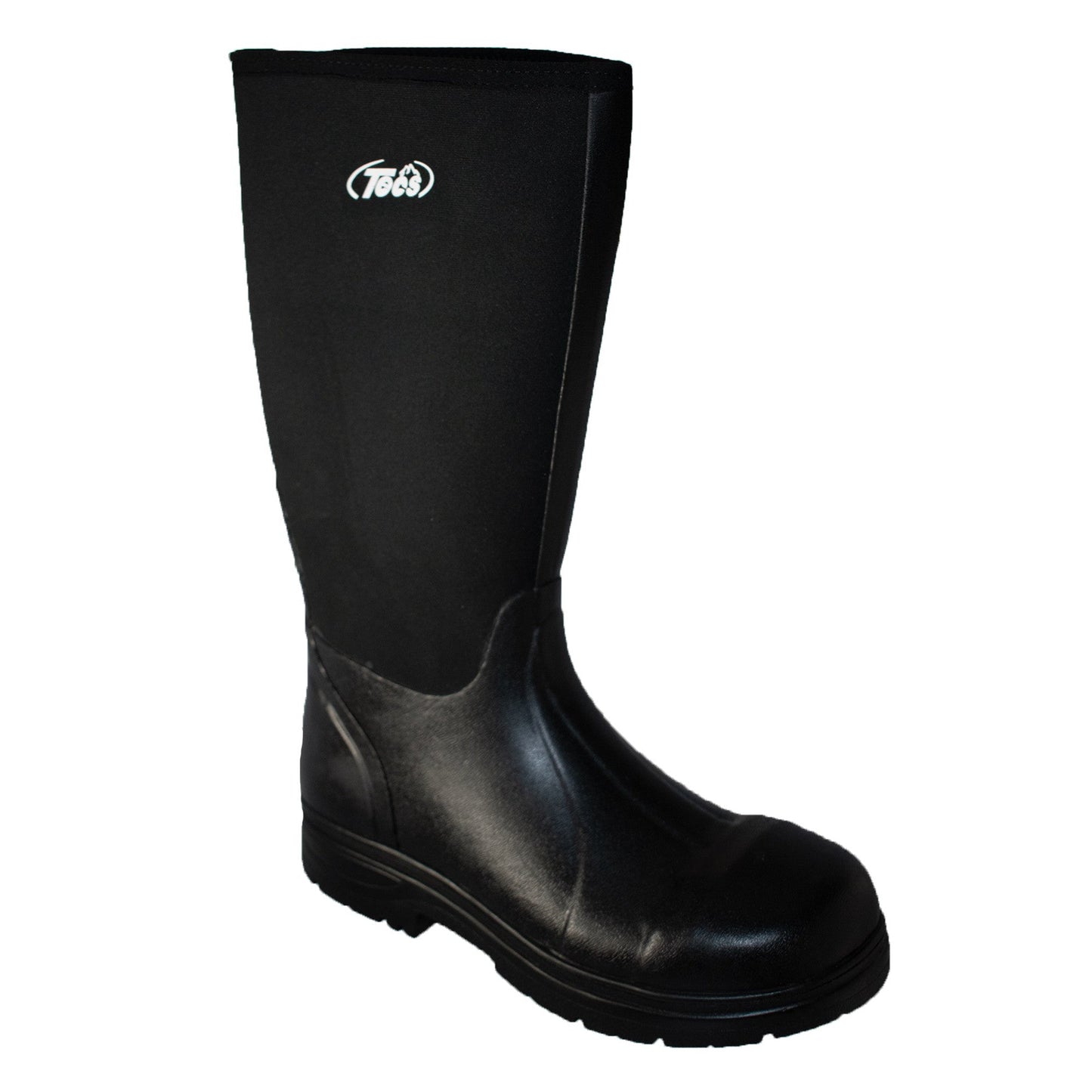 Adtec Rubber Boots: Men's 14" Neoprene/Rubber Boot - Black [Steel Toe] - Angler's Pro Tackle & Outdoors