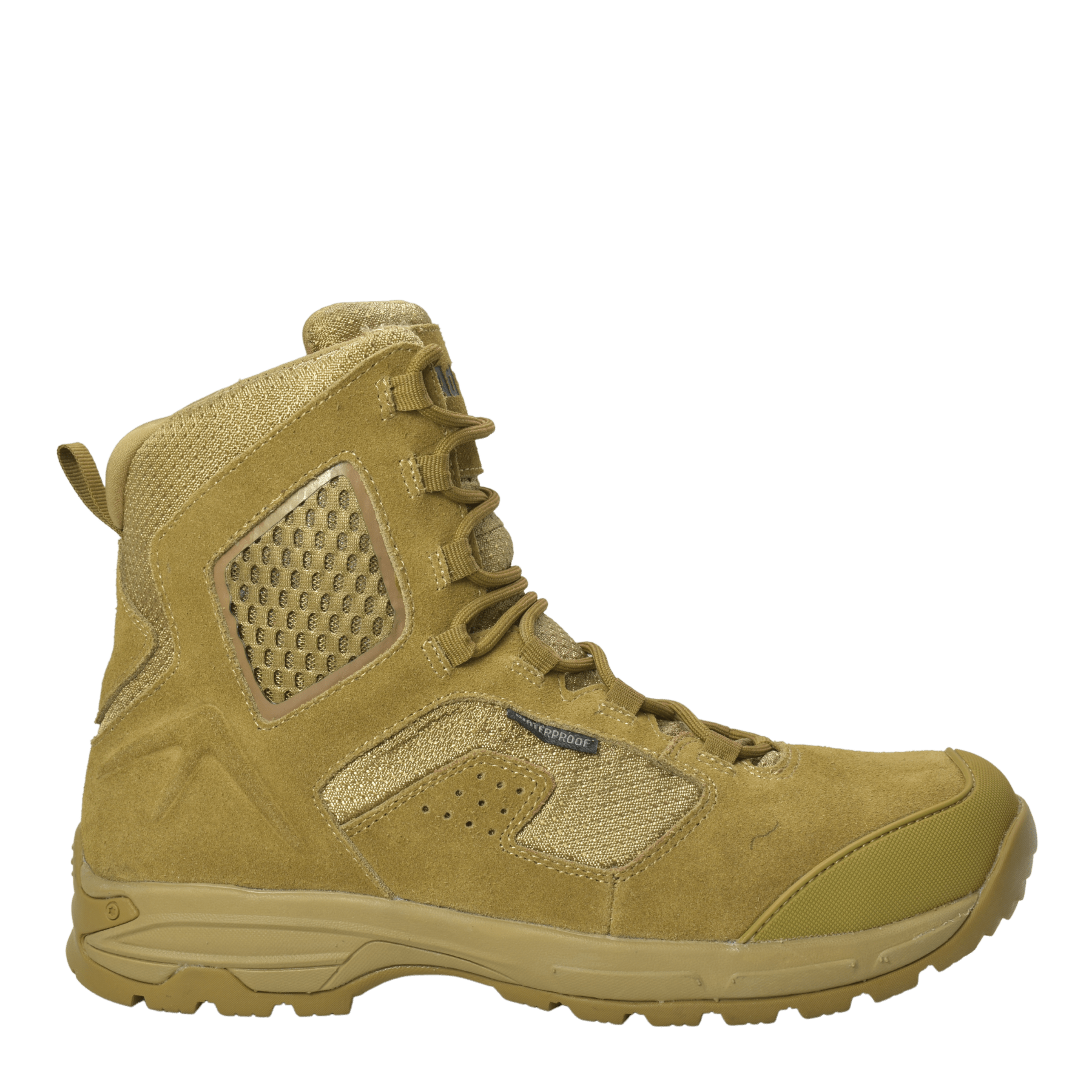 Adtec Sandbox - Men's 8" Coyote Suede Tactical Boot w/ Side Zipper & Waterproof membrane - KT1010 - Angler's Pro Tackle & Outdoors