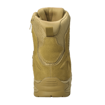 Adtec Sandbox - Men's 8" Coyote Suede Tactical Boot w/ Side Zipper & Waterproof membrane - KT1010 - Angler's Pro Tackle & Outdoors