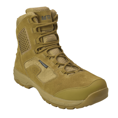 Adtec Sandbox - Men's 8" Coyote Suede Tactical Boot w/ Side Zipper & Waterproof membrane - KT1010 - Angler's Pro Tackle & Outdoors