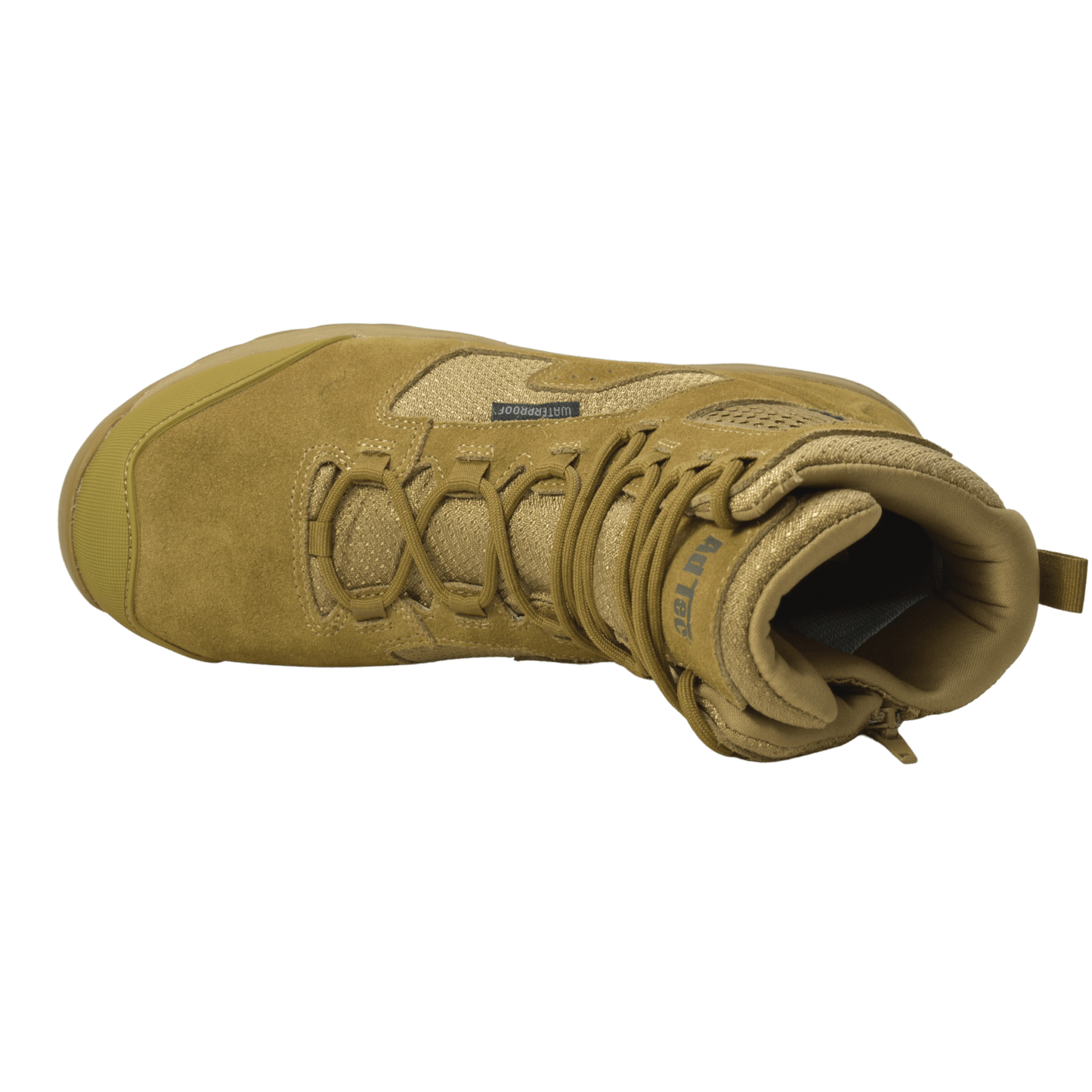 Adtec Sandbox - Men's 8" Coyote Suede Tactical Boot w/ Side Zipper & Waterproof membrane - KT1010 - Angler's Pro Tackle & Outdoors