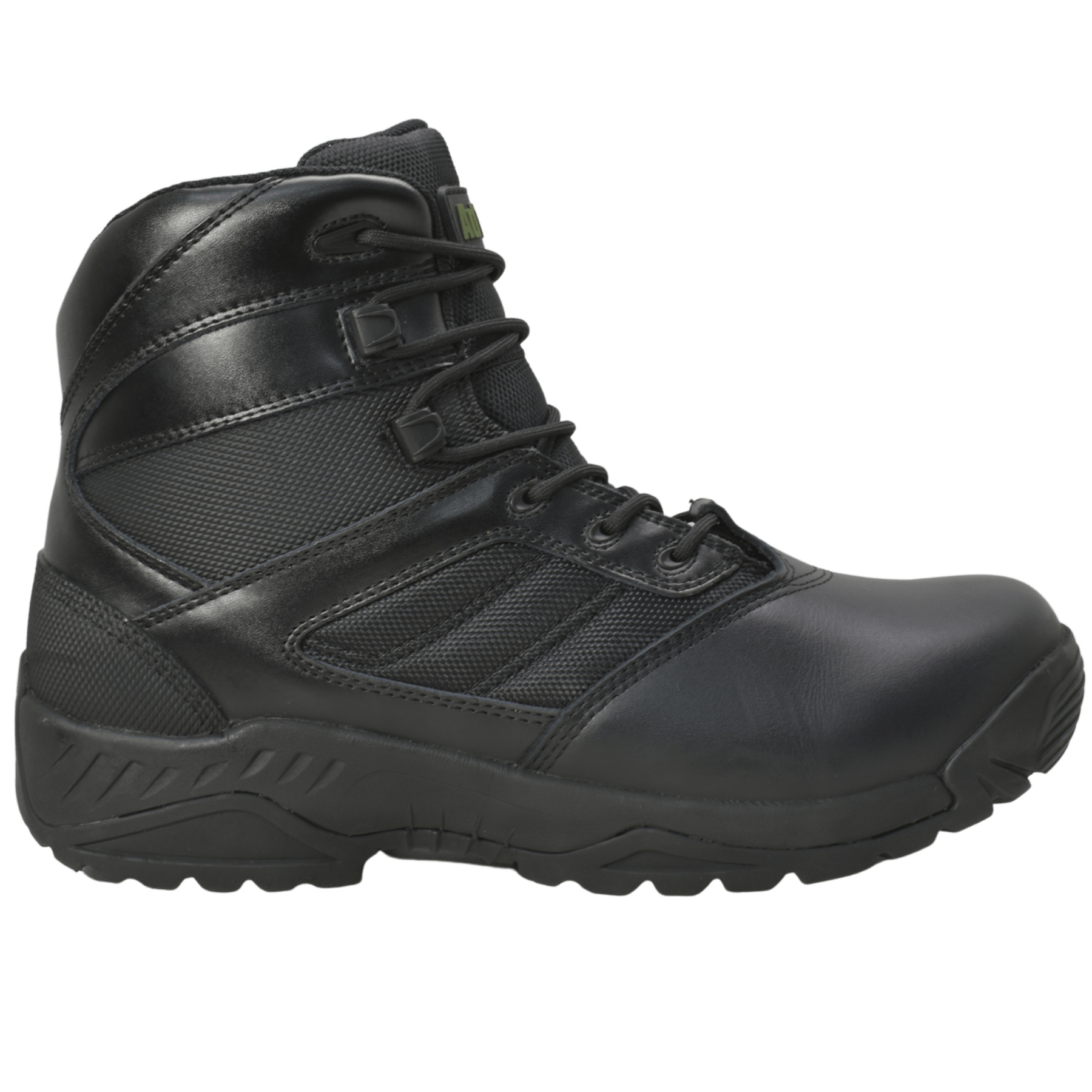 Adtec Urban PDU - Men's 6" Black Leather Tactical Boot w/ Side Zipper - KT1001 - Angler's Pro Tackle & Outdoors
