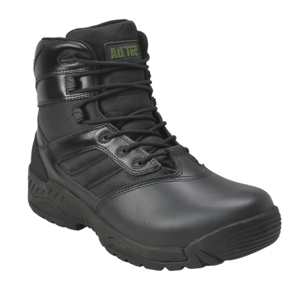 Adtec Urban PDU - Men's 6" Black Leather Tactical Boot w/ Side Zipper - KT1001 - Angler's Pro Tackle & Outdoors