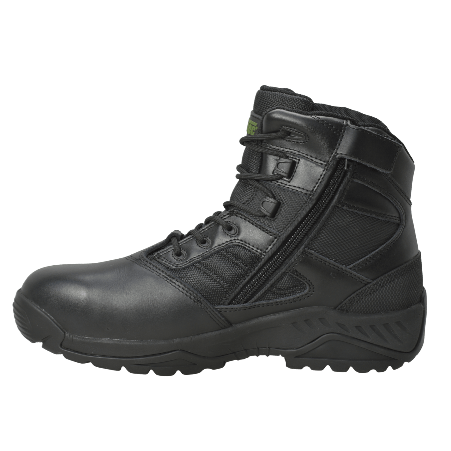 Adtec Urban PDU - Men's 6" Black Leather Tactical Boot w/ Side Zipper - KT1001 - Angler's Pro Tackle & Outdoors