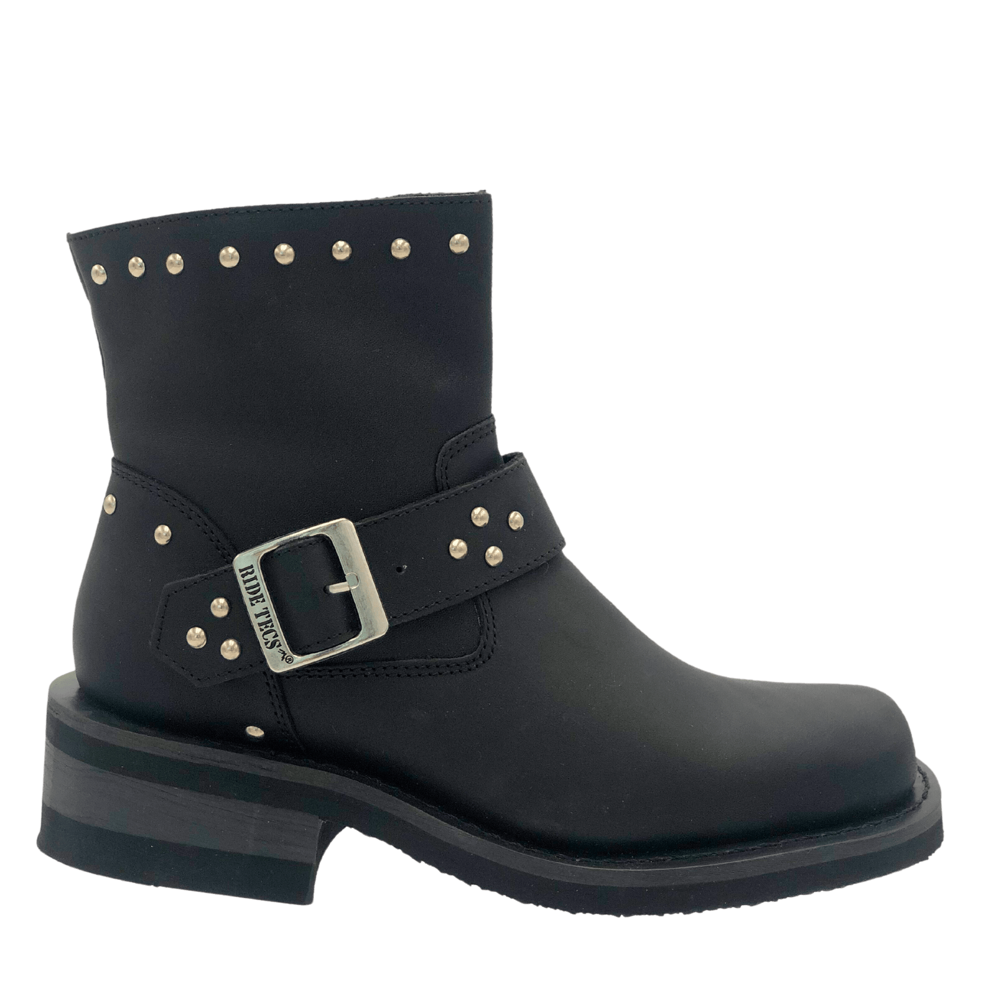 Adtec Women's 6" Heeled Buckle Biker Boot Black - 8811L - Angler's Pro Tackle & Outdoors