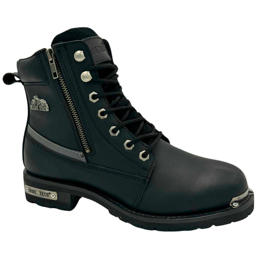 Adtec Womens 6' Reflective Double Zipper Biker Boot - 8787 - Angler's Pro Tackle & Outdoors