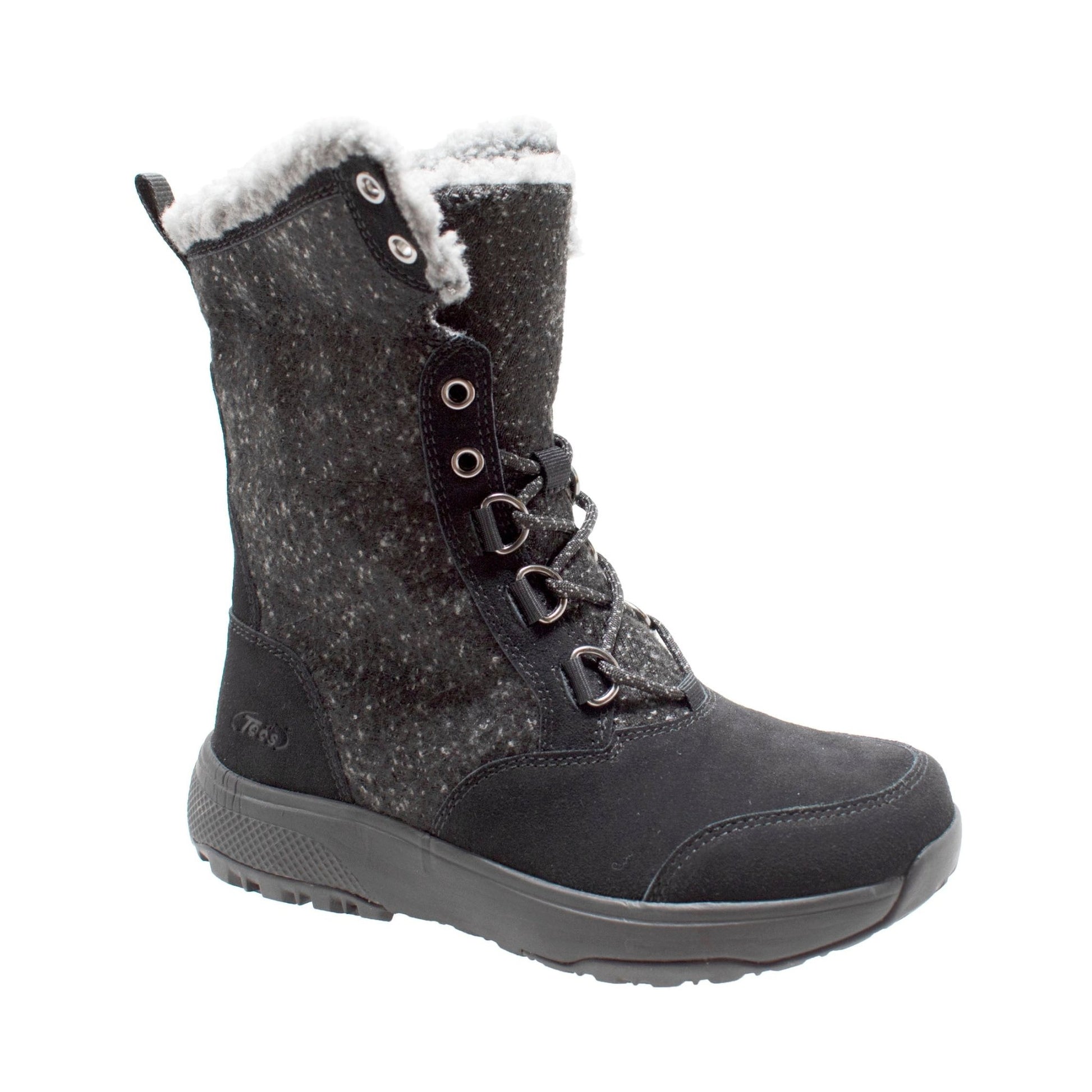 Adtec Women's Black Microfleece Lace Winter Boot - Angler's Pro Tackle & Outdoors