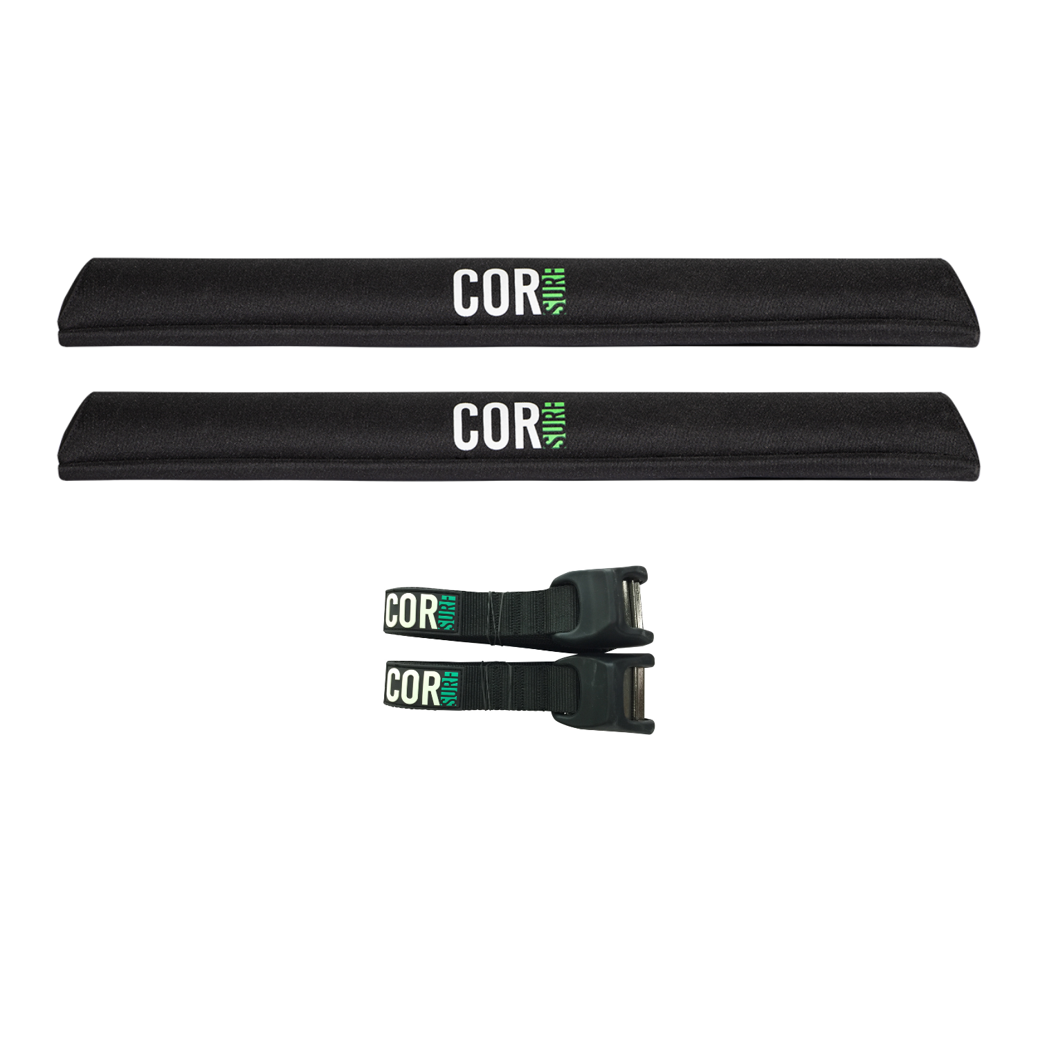 COR Surf Aero Roof Rack Pad with 10' Scratch-Resistant Tie Downs(Wide ...