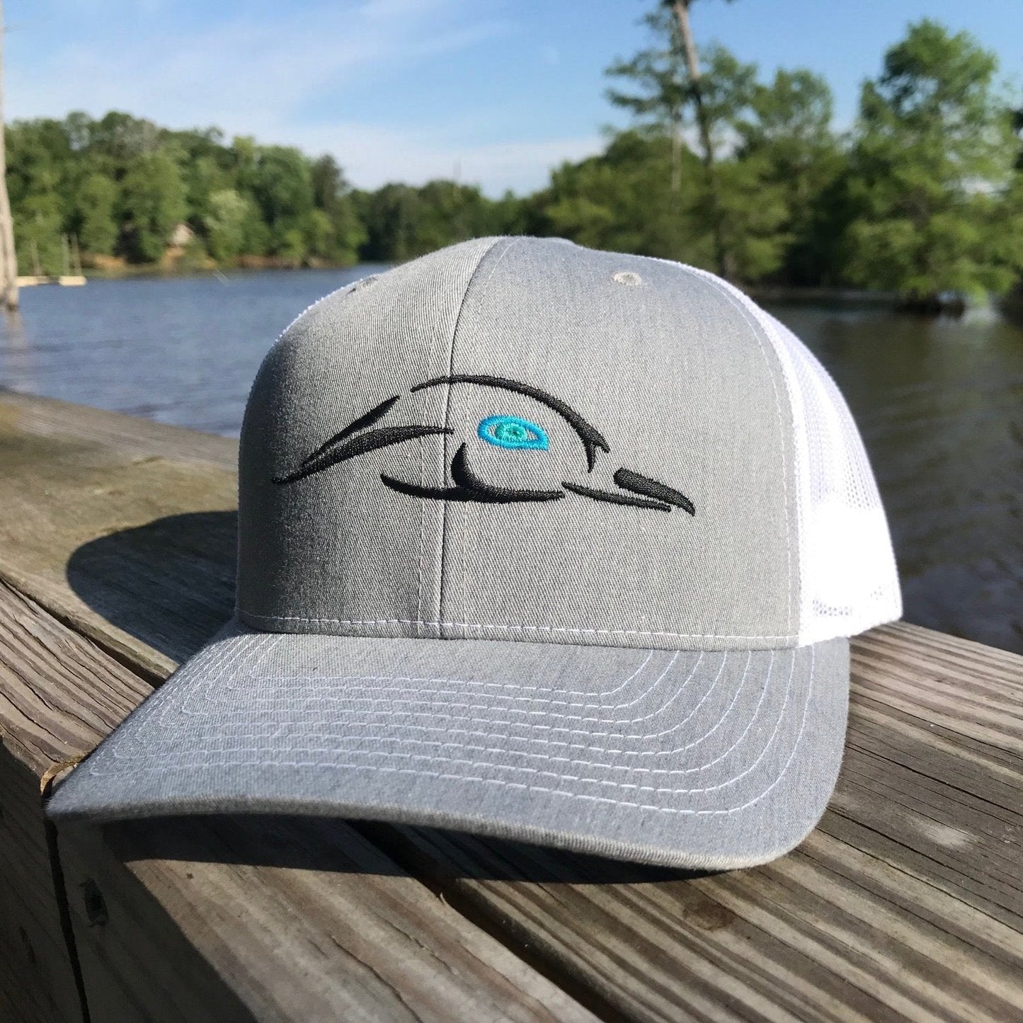 AF Waterfowl 112XL Heather Grey - White Mesh Back - The Original Trucker Hat - Angler's Pro Tackle & Outdoors