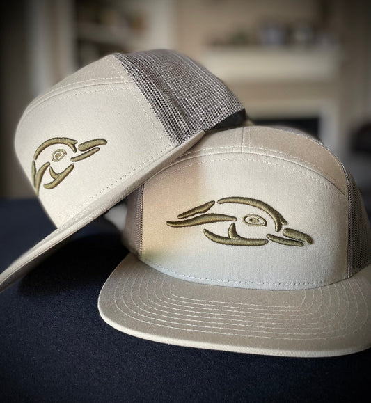 AF Waterfowl 3D Puff Duck Logo 7 Panel Trucker Loden - Loden - Angler's Pro Tackle & Outdoors