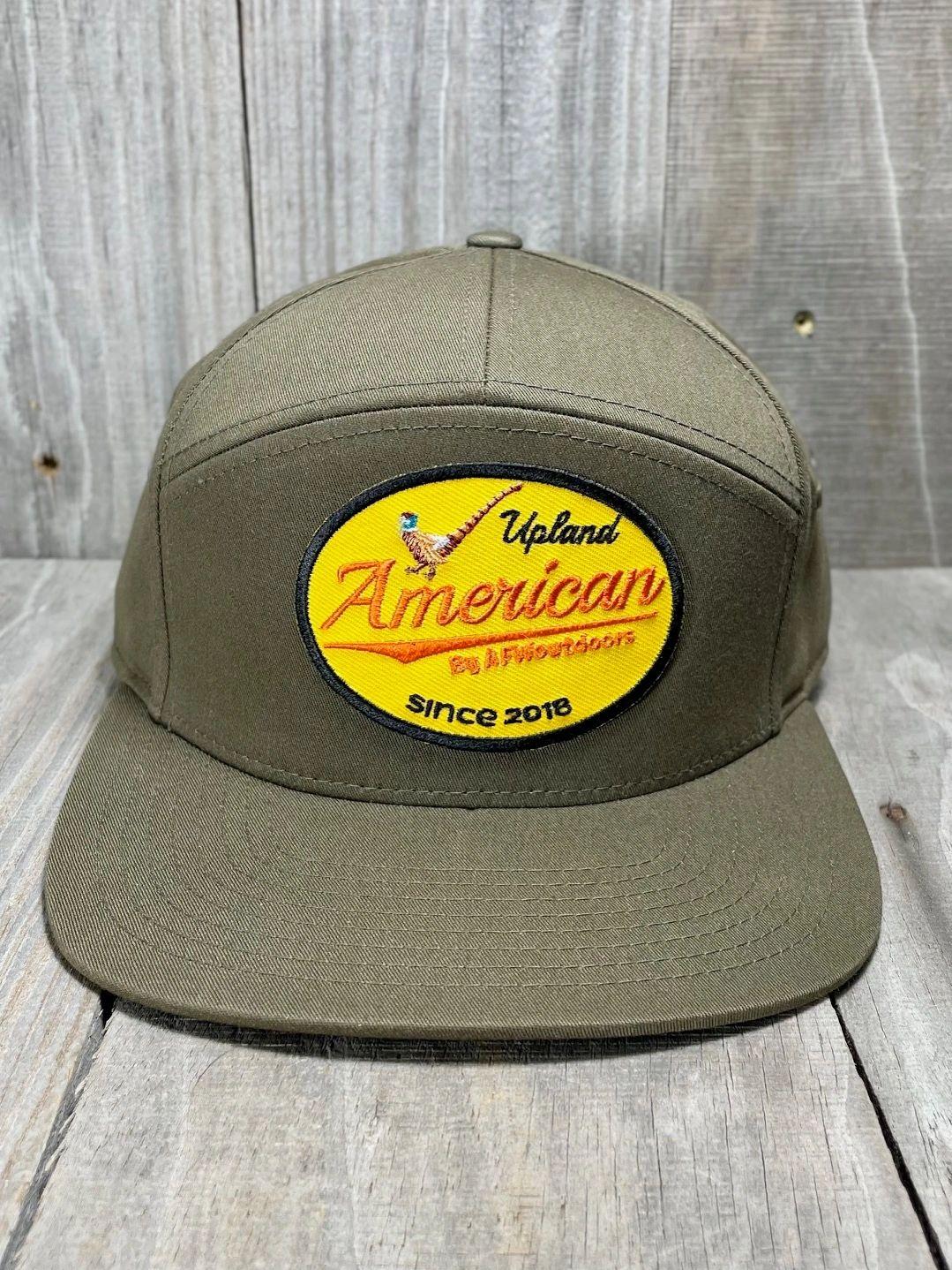AF Waterfowl 7 Panel Yellow Upland Patch All Loden Cap - Angler's Pro Tackle & Outdoors