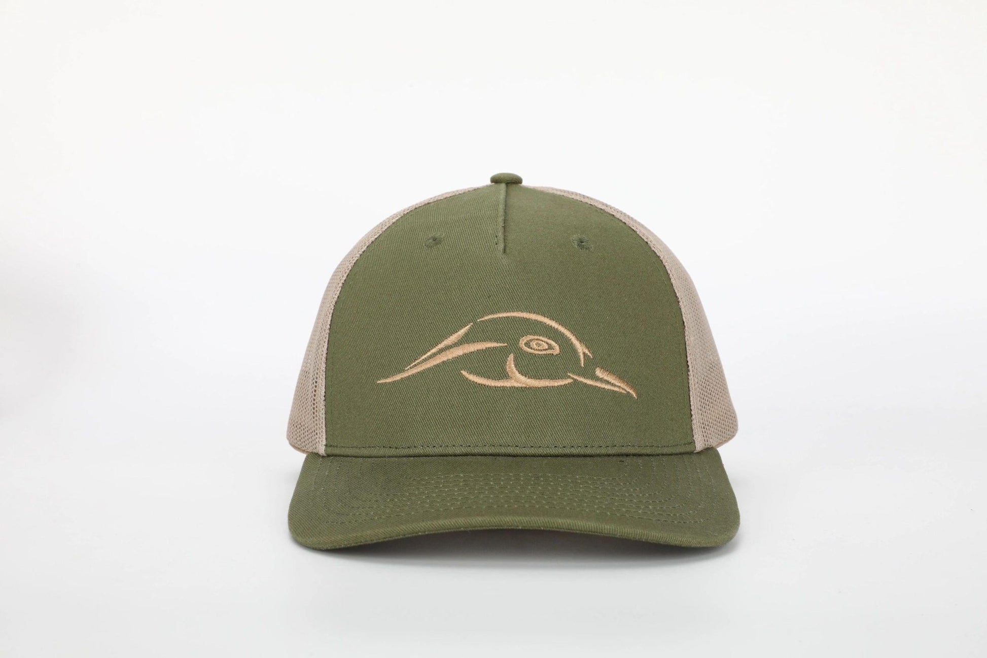 AF Waterfowl Army Olive - Khaki Mesh Back Five Panel - Angler's Pro Tackle & Outdoors