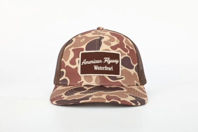 AF Waterfowl Brown Old School AFW Style w- Brown Patch and Brown Mesh - Angler's Pro Tackle & Outdoors