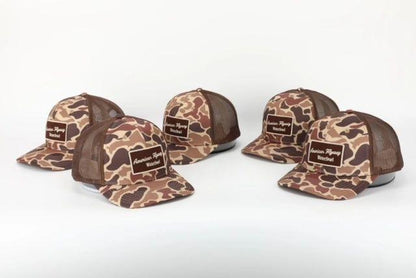 AF Waterfowl Brown Old School AFW Style w- Brown Patch and Brown Mesh - Angler's Pro Tackle & Outdoors