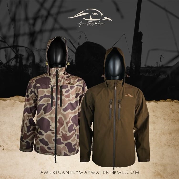 AF Waterfowl - Dark Brown Lightweight Rain Jacket - Angler's Pro Tackle & Outdoors