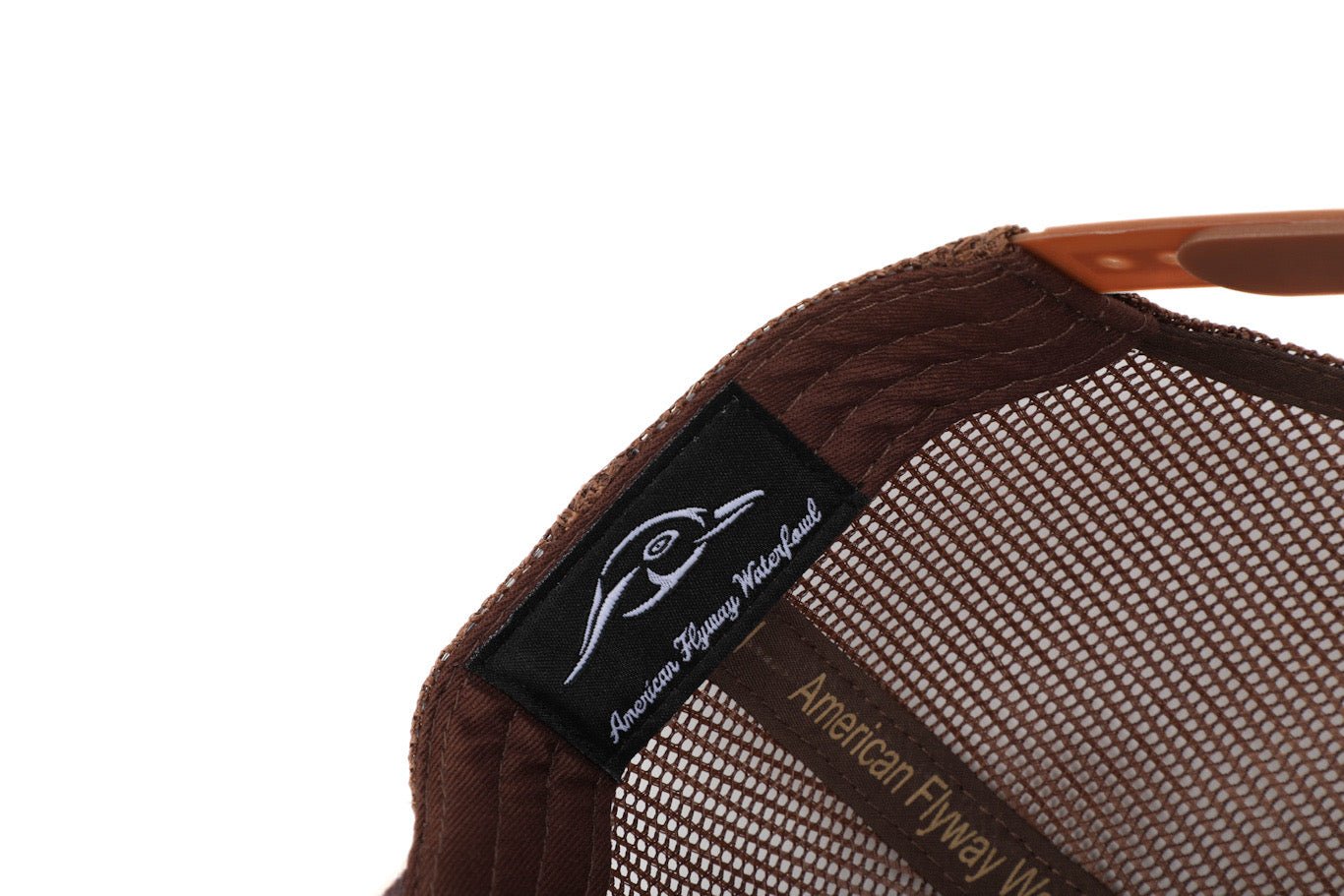 AF Waterfowl Deer 7 Panel Brown Old School AFW Style w - 3 D Puff and Brown Mesh - Angler's Pro Tackle & Outdoors