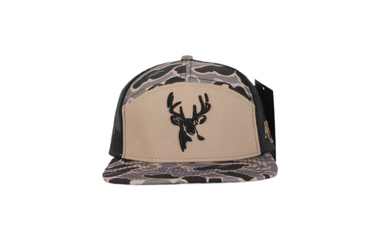 AF Waterfowl Deer 7 Panel Hardwoods II AFW Style w - 3 D Puff and Black Mesh - Angler's Pro Tackle & Outdoors