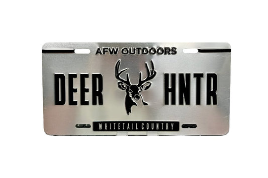 AF Waterfowl - Deer Hunter License Plate - Angler's Pro Tackle & Outdoors