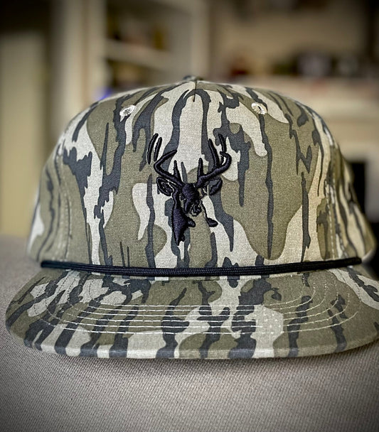 AF Waterfowl - Old Rope Hat Original Mossy Oak w/ Deer Head Logo - Angler's Pro Tackle & Outdoors